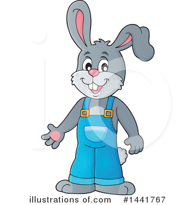 Royalty-Free (RF) Rabbit Clipart Illustration by visekart - Stock Sample #1441767