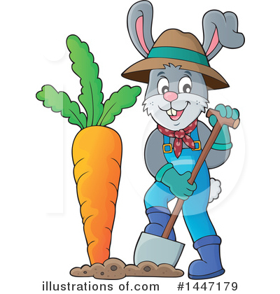 Royalty-Free (RF) Rabbit Clipart Illustration by visekart - Stock Sample #1447179