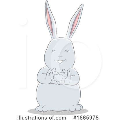 Royalty-Free (RF) Rabbit Clipart Illustration by cidepix - Stock Sample #1665978