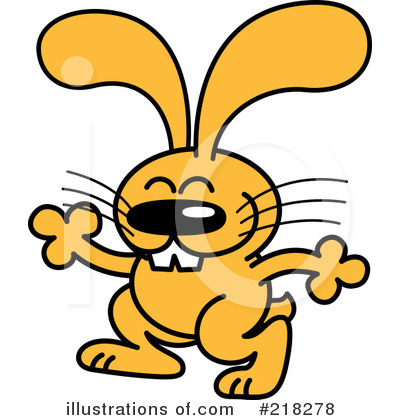 Royalty-Free (RF) Rabbit Clipart Illustration by Zooco - Stock Sample #218278