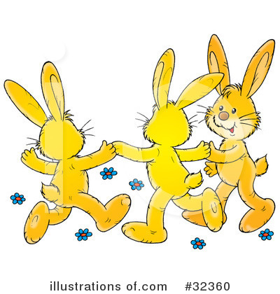Royalty-Free (RF) Rabbit Clipart Illustration by Alex Bannykh - Stock Sample #32360