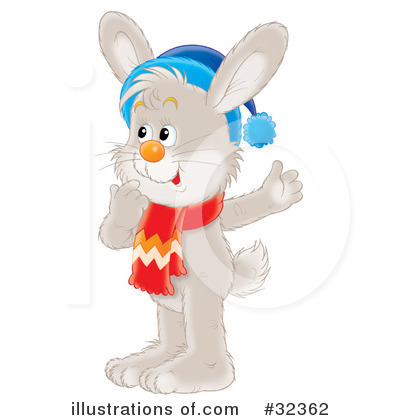 Royalty-Free (RF) Rabbit Clipart Illustration by Alex Bannykh - Stock Sample #32362