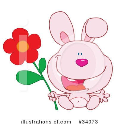 Royalty-Free (RF) Rabbit Clipart Illustration by Hit Toon - Stock Sample #34073