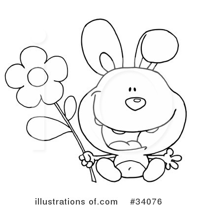 Royalty-Free (RF) Rabbit Clipart Illustration by Hit Toon - Stock Sample #34076