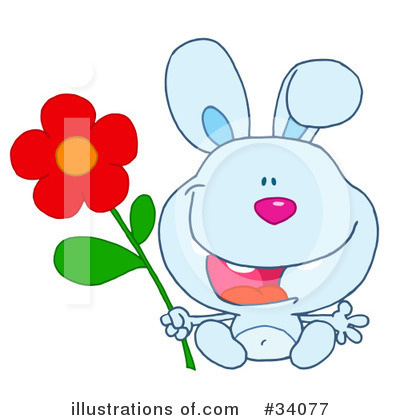 Royalty-Free (RF) Rabbit Clipart Illustration by Hit Toon - Stock Sample #34077
