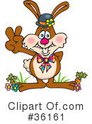 Rabbit Clipart #36161 by Dennis Holmes Designs