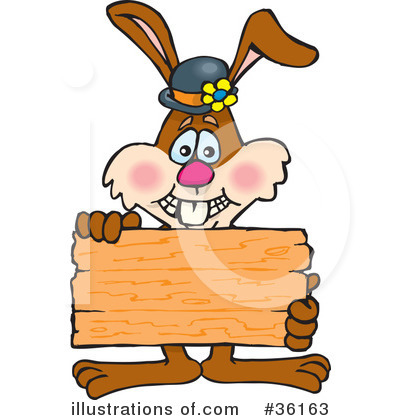 Easter Bunny Clipart #36163 by Dennis Holmes Designs