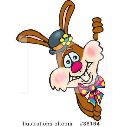 Royalty-Free (RF) Rabbit Clipart Illustration by Dennis Holmes Designs - Stock Sample #36164