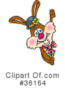 Rabbit Clipart #36164 by Dennis Holmes Designs
