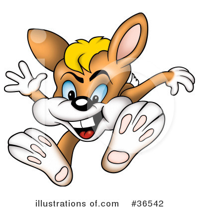 Royalty-Free (RF) Rabbit Clipart Illustration by dero - Stock Sample #36542