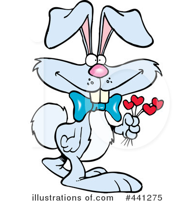 Royalty-Free (RF) Rabbit Clipart Illustration by toonaday - Stock Sample #441275