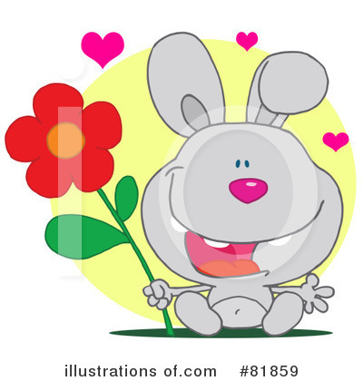 Royalty-Free (RF) Rabbit Clipart Illustration by Hit Toon - Stock Sample #81859