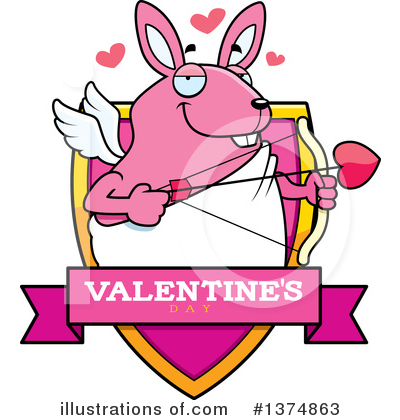 Rabbit Cupid Clipart #1374863 by Cory Thoman