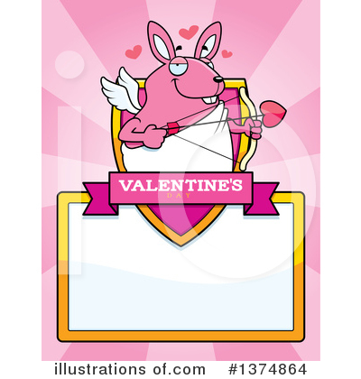 Royalty-Free (RF) Rabbit Cupid Clipart Illustration by Cory Thoman - Stock Sample #1374864