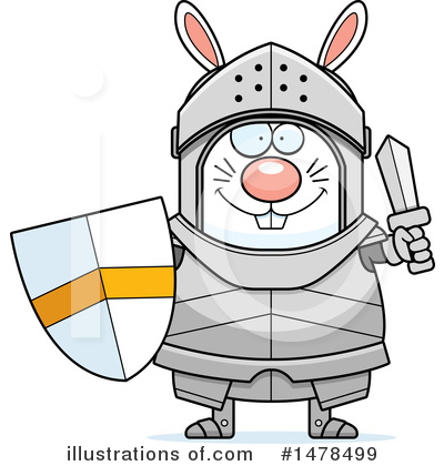 Rabbit Knight Clipart #1478499 by Cory Thoman