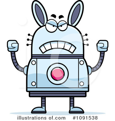 Royalty-Free (RF) Rabbit Robot Clipart Illustration by Cory Thoman - Stock Sample #1091538