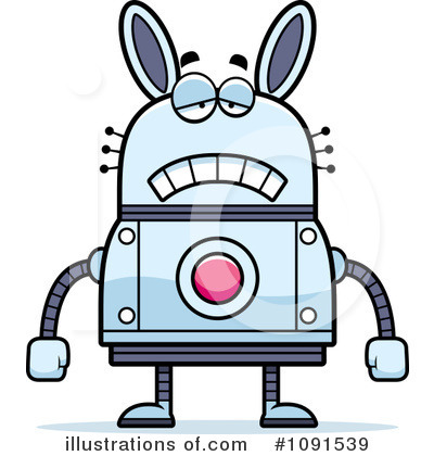 Royalty-Free (RF) Rabbit Robot Clipart Illustration by Cory Thoman - Stock Sample #1091539