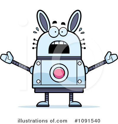 Royalty-Free (RF) Rabbit Robot Clipart Illustration by Cory Thoman - Stock Sample #1091540