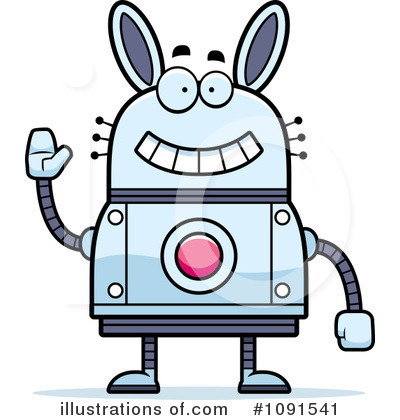 Rabbit Robot Clipart #1091541 by Cory Thoman