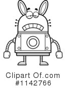 Rabbit Robot Clipart #1142766 by Cory Thoman