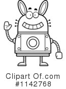 Rabbit Robot Clipart #1142768 by Cory Thoman