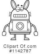 Rabbit Robot Clipart #1142787 by Cory Thoman