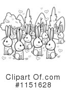 Rabbits Clipart #1151628 by Cory Thoman