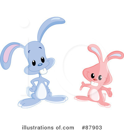 Royalty-Free (RF) Rabbits Clipart Illustration by yayayoyo - Stock Sample #87903