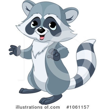 Royalty-Free (RF) Raccoon Clipart Illustration by Pushkin - Stock Sample #1061157