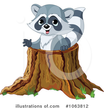 Royalty-Free (RF) Raccoon Clipart Illustration by Pushkin - Stock Sample #1063812
