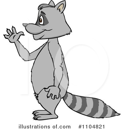 Raccoon Clipart #1104821 by Cartoon Solutions