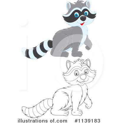 Royalty-Free (RF) Raccoon Clipart Illustration by Alex Bannykh - Stock Sample #1139183