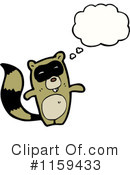 Raccoon Clipart #1159433 by lineartestpilot