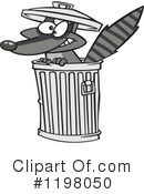 Raccoon Clipart #1198050 by toonaday