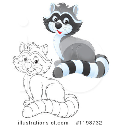Royalty-Free (RF) Raccoon Clipart Illustration by Alex Bannykh - Stock Sample #1198732