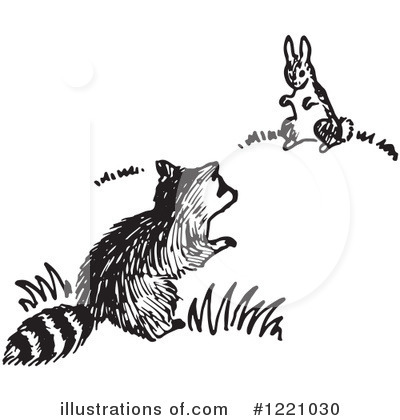 Royalty-Free (RF) Raccoon Clipart Illustration by Picsburg - Stock Sample #1221030
