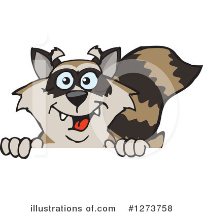 Raccoon Clipart #1273758 by Dennis Holmes Designs