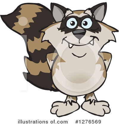 Royalty-Free (RF) Raccoon Clipart Illustration by Dennis Holmes Designs - Stock Sample #1276569