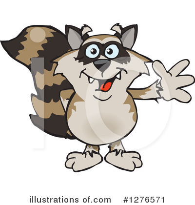 Royalty-Free (RF) Raccoon Clipart Illustration by Dennis Holmes Designs - Stock Sample #1276571