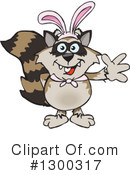 Raccoon Clipart #1300317 by Dennis Holmes Designs