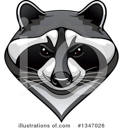 Raccoon Clipart #1347026 by Vector Tradition SM