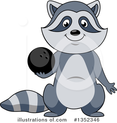 Royalty-Free (RF) Raccoon Clipart Illustration by Vector Tradition SM - Stock Sample #1352346