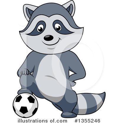 Royalty-Free (RF) Raccoon Clipart Illustration by Vector Tradition SM - Stock Sample #1355246