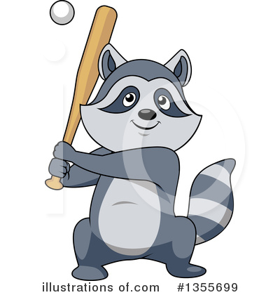 Raccoon Clipart #1355699 by Vector Tradition SM