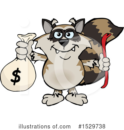 Raccoon Clipart #1529738 by Dennis Holmes Designs