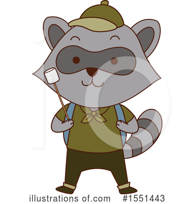 Raccoon Clipart #1551443 by BNP Design Studio