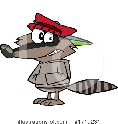 Raccoons Clipart #1719231 by toonaday