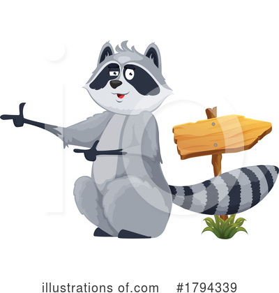 Raccoon Clipart #1794339 by Vector Tradition SM