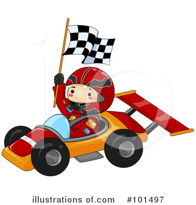 Royalty-Free (RF) Race Car Clipart Illustration by BNP Design Studio - Stock Sample #101497
