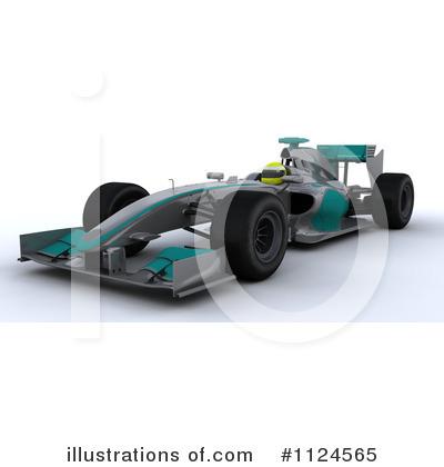 Royalty-Free (RF) Race Car Clipart Illustration by KJ Pargeter - Stock Sample #1124565